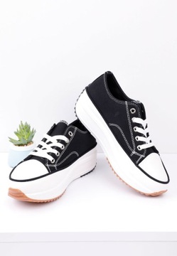 Черные кроссовки на платформе 1 Vogt 39 Black