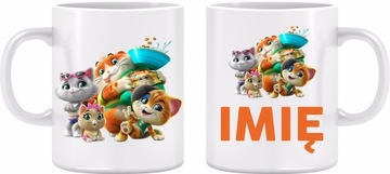 KUBEK 44 KOTY 44CATS NADRUK BAJKA IMIĘ PREZENT