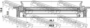 USZCZELNIACZ PÓŁOSI CHRYSLER PACIFICA 03 -