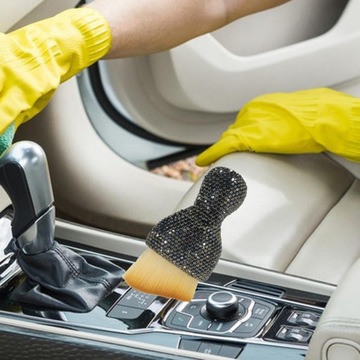 Кисть для деталей автомобиля Кисть для автодеталей для дивана с клавиатурой Приборная панель автомобиля черная