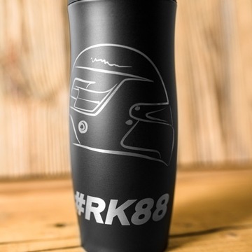 Термокружка Роберта Кубицы с гравировкой для фаната Формулы-1