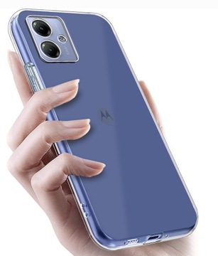 Etui do Motorola Moto G54 5G|Power Edition WZMACNIANE 360° CLEAR + Szkło 9H