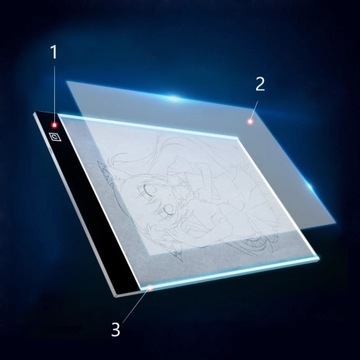 Графический планшет А4+4 Необходимо БЕСПЛАТНО БЕСПЛАТНО Светодиодная доска для рисования в ПОДАРОК