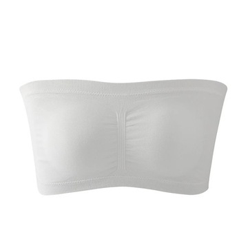 Damski Biustonosz Wyściełany Bezszwowy Tube Top Biustonosz, 2XL (44)