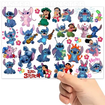 TATUAŻE ZMYWALNE WODNE DLA DZIECI DZIECIĘCE STITCH WZORY SUPER JAKOŚĆ