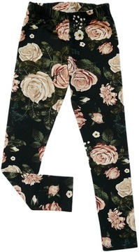 GETRY legginsy PRINT w RÓŻE 110 AIPI