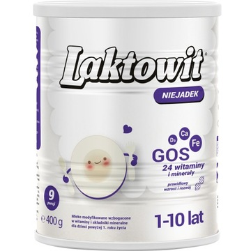 LAKTOWIT Niejadek mleko modyfikowane dla niejadków 1-10 lat 400 g