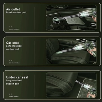 1шт Пылесос, Ручной беспроводной пылесос с высокой всасывающей способностью, Сжатый воздух