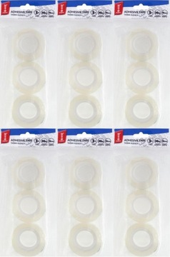Taśma klejąca MemoBe 18mm-30m 3szt przezroczysty x6