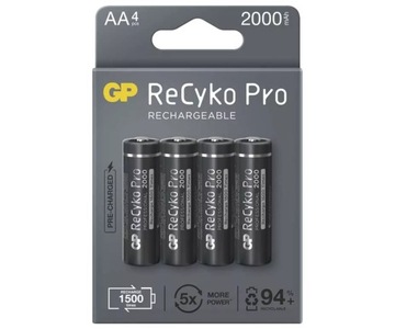 4x Akumulator GP Recyko+ PRO R6 AA 2000mAh 1,2V