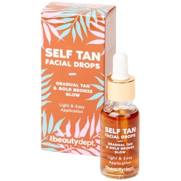 Samoopalacz do twarzy w kroplach brąz i blask 20 ml