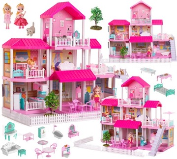 DUŻY DOMEK DLA LALEK DIY TARAS Lalki Meble