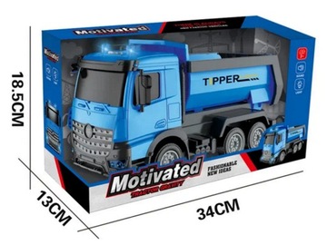 АВТОМОБИЛЬ САМОСВАЛ СИНИЕ ОГНИ ЗВУКИ ПРИВОД