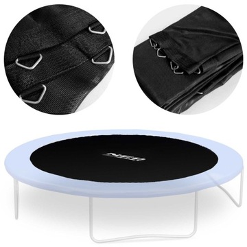 MATA DO TRAMPOLINY WYTRZYMAŁA BATUT 374 CM 12FT NA 64 SPREŻYNY NEOSPORT
