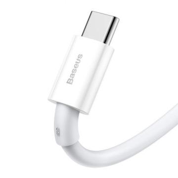 Кабель USB на USB-C Baseus 66Вт 6А 2м Белый