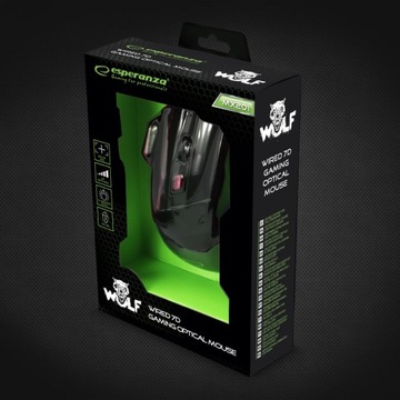 КРАСНАЯ ИГРОВАЯ МЫШЬ ДЛЯ ГЕЙМЕРОВ 2400 DPI