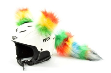 Украшение шлема - комплект ШАРИКИ + ХВОСТ