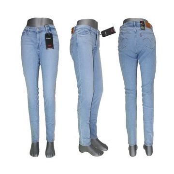 Levi's 711 jeansy damskie 188810550 rurki oryg. nowa kol. Levis - W31/L32