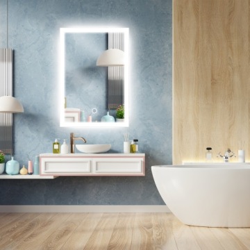 Светодиодное зеркало 40x60 с сенсорным выключателем ATENA