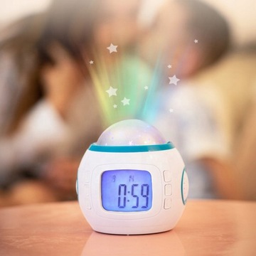 ЗВЕЗДЫ НЕБО ПРОЕКТОР СВЕТОДИОДНАЯ RGB НОЧНАЯ ЛАМПА ЖК-ЧАСЫ ДЛЯ ДЕТЕЙ AK234