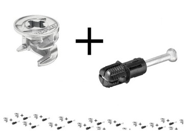 ZŁĄCZE HAFELE MINIFIX 100 szt 34 do 18 do otw fi 8