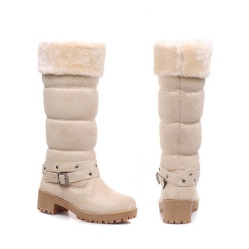 DAMSKIE ZIMOWE CIEPŁE BUTY OUTDOOROWE DUŻE WYSOKIE BUTY ŚNIEŻNE ROZ 35-43