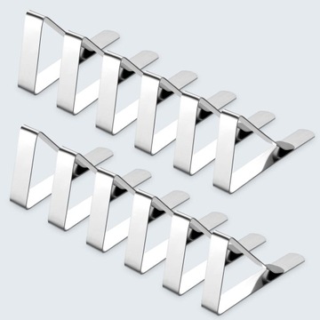 12x стальной металлический держатель-пряжка для скатерти, клеенчатой ​​столешницы