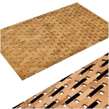 ДЕРЕВЯННЫЙ БАМБУКОВЫЙ КОВРИК ДЛЯ ВАННОЙ 50x80 КОВЕР