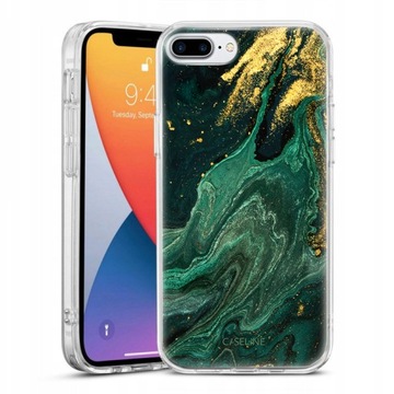 Etui do iPHONE 7 PLUS case slim guma wzory + SZKŁO