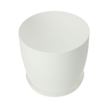 КРЫШКА НА ЦВЕТОЧНЫЙ ВАЗ 14см ЦВЕТОЧНЫЙ ГОРШОК НА ПОДСТАВКЕ, БЕЛЫЙ ДЛЯ ГОСТИНОЙ