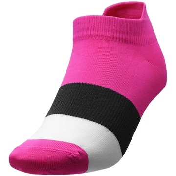 35-38 Dámske ponožky 4F čierne, fuchsia, biele H4