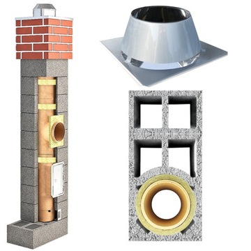 Komin ceramiczny Fi200 4m +4W System Kominowy i