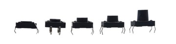 MIKRO SWITCH 12x12 4 PIN WYMIARY 4,5,6,7,10 10SZT