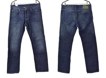 HUGO BOSS JEANS SPODNIE MĘSKIE REGULAR W33 L32