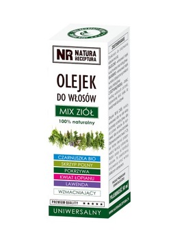 NATURA RECEPTURA Olejek do włosów mix ziół 50 ml