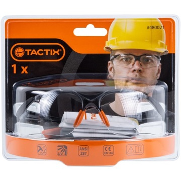 ПРОЗРАЧНЫЕ ЗАЩИТНЫЕ РАБОЧИЕ ОЧКИ - TACTIX