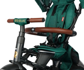 Rowerek Trójkołowy dla dzieci 10m+ spacerówka Rito Deluxe Rubber Qplay
