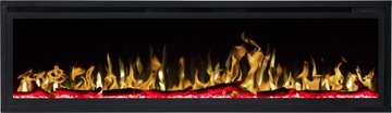 KOMINEK LED NA PRĄD Z FUNKCJĄ GRZANIA PIECYK FARELKA 1500 W AFLAMO ROYAL 60