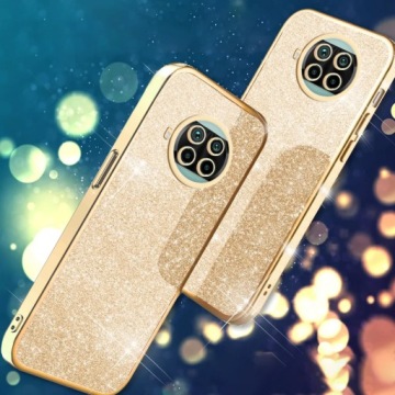 ЧЕХОЛ ДЛЯ XIAOMI Mi 10T Lite 5G СИЛИКОНОВЫЙ БЛЕСК 2В1 ПРОЗРАЧНЫЙ КЕЙС + СТЕКЛО