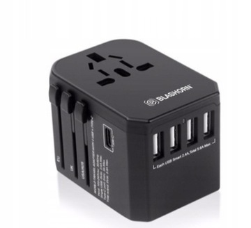 Быстрое зарядное устройство, блок питания, сетевой адаптер, 4 порта USB, USB C, для нескольких быстрых устройств