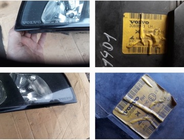 SVĚTLO LEVÝ PRAVÁ PŘEDNÍ ČOČKA ZÁSLEPKA DRŽÁK ZÁSTRČKA VOLVO S40 II V50