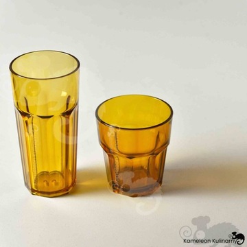 SZKLANKA Z POLIWĘGLANU poliwęglan nietłukąca BRĄZOWA BRĄZ 250ml 0,25L