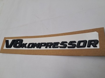 ZNAK NÁPIS V8 KOMPRESOR W211 W220 R230 MATOVÝ