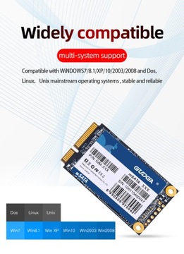 GUDGA Промышленный твердотельный накопитель GIM1 ТБ mSATA 3D NAND 1 ТБ SATA III