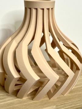 Unikalny wazon flakon na kwiaty LEGO ICONS suszone sztuczne LOVI 3D BEŻOWY