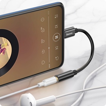 АДАПТЕР BASEUS АУДИОДАПТЕР USB-C TYPE-C — МИНИ-ДЖЕК 3,5 ММ AUX DAC