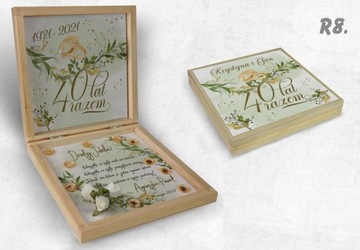 ГОДОВЩИНА СВАДЬБЫ Сувенирная Коробка ПОЖЕЛАНИЯ 25 40 50