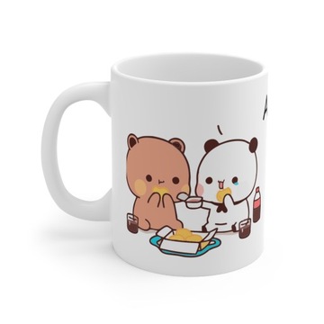 Kubek BUBU LOVES DUDU + imię Walentynki Prezent