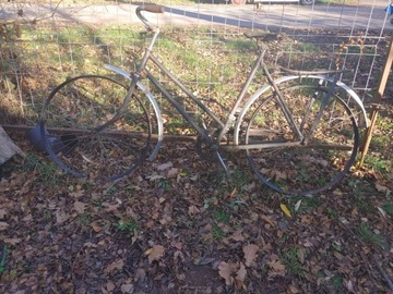 STARY ZABYTKOWY POLSKI ROWER PRL SIEDZENIE LOGO