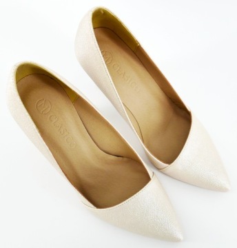 ТУФЛИ SKORPIO POLISH, БЛЕСТЯЩИЕ ЗОЛОТЫЕ ТУФЛИ НА ВЫСОКИХ КАБЛУКАХ, R40